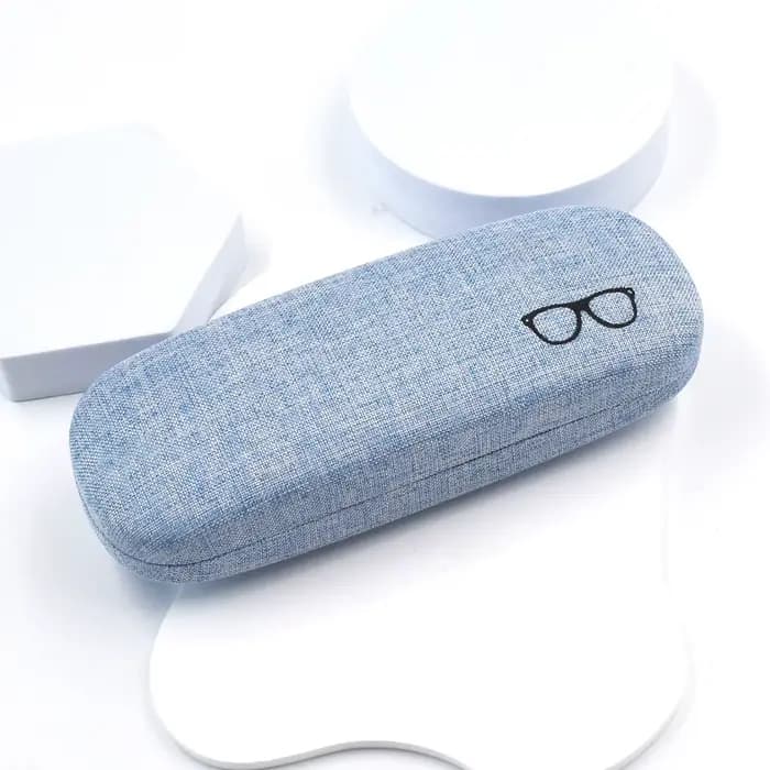 Étui à lunettes de mode coque rigide tissus de lin étuis à lunettes couverture de protection pour ho