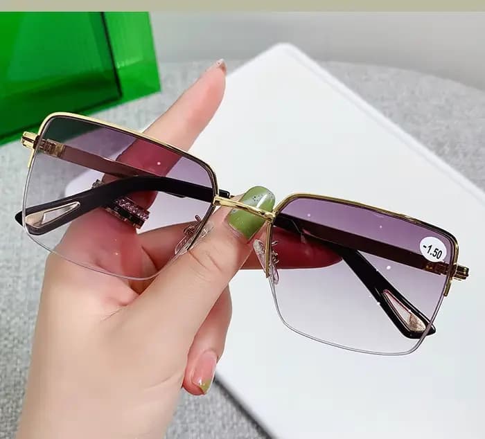 Nouvelles lunettes de myopie affaires demi-monture Anti lumière bleue lunettes homme mode myopie lun
