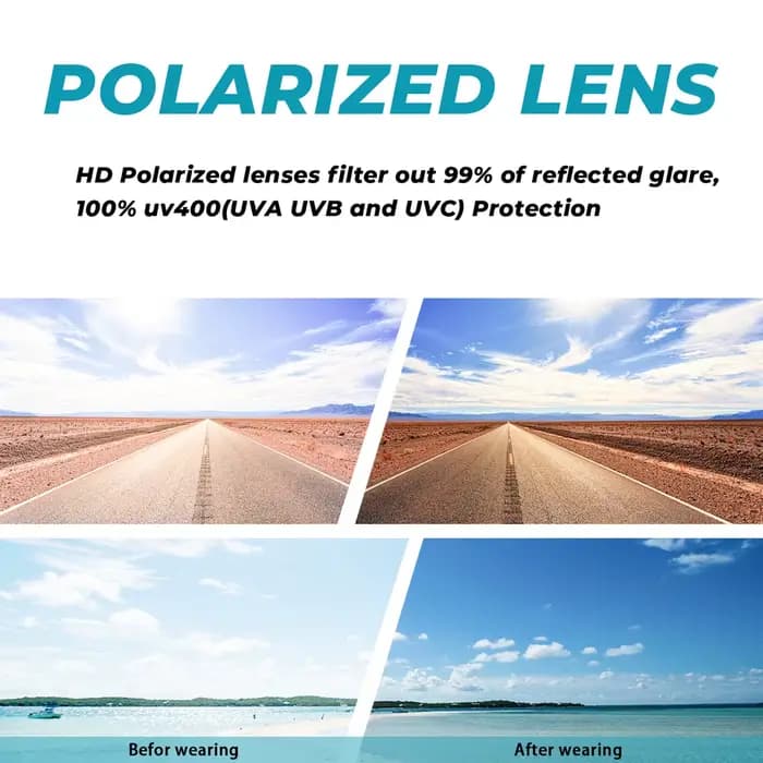 JULI surdimensionné XXL lunettes de soleil polarisées pour grandes têtes hommes rétro Vintage Super