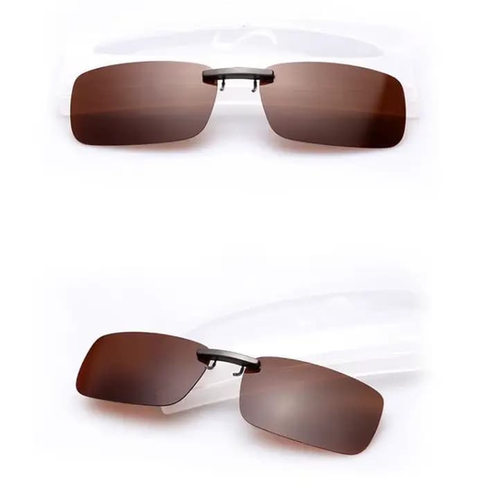 Lunettes de soleil polarisées à Clip pour hommes et femmes, petite pince, pour la conduite, lentille