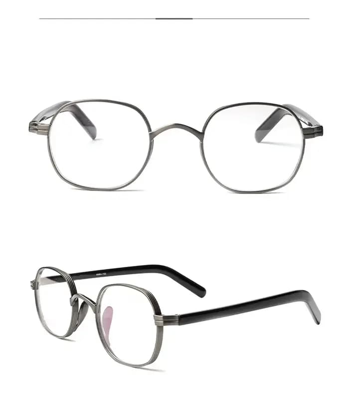 Lunettes carrées à monture en titane pour hommes et femmes, lunettes vintage japonaises, lunettes de