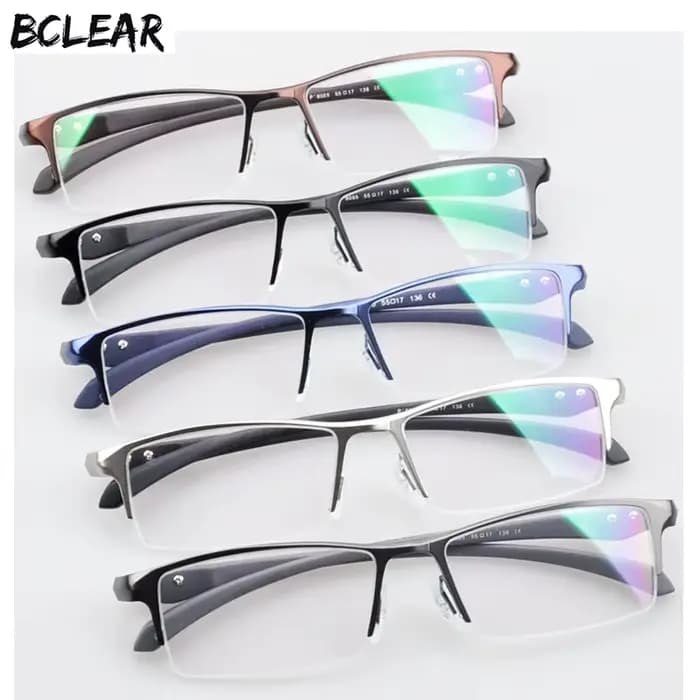 BCLEAR hommes alliage de titane lunettes cadre lunettes branches flexibles jambes IP galvanoplastie