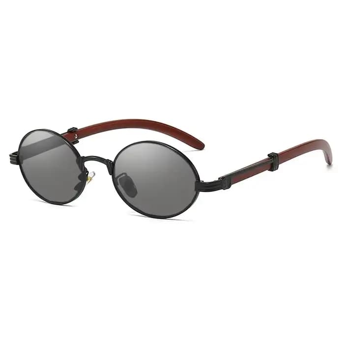 Personnalité imitation bois ovale teinté lunettes de lecture femmes hommes rétro lunettes de Prescri