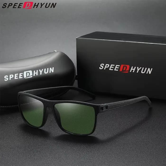 SPEEDHYUN-Lunettes de soleil polarisées anti-ald pour hommes et femmes, verres miroir, lunettes de c