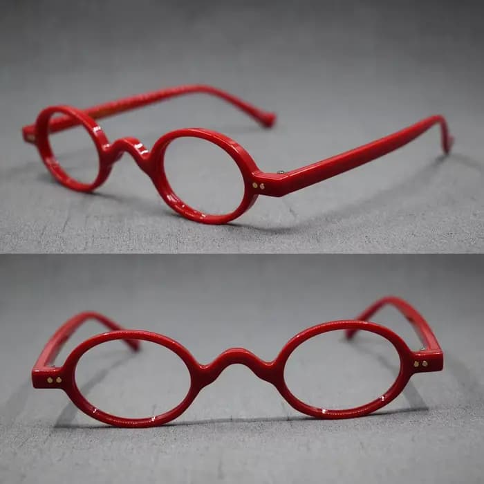 Vintage petit ovale rond 38mm lunettes de lecture jante complète homme femmes 100 125 150 175 200 22