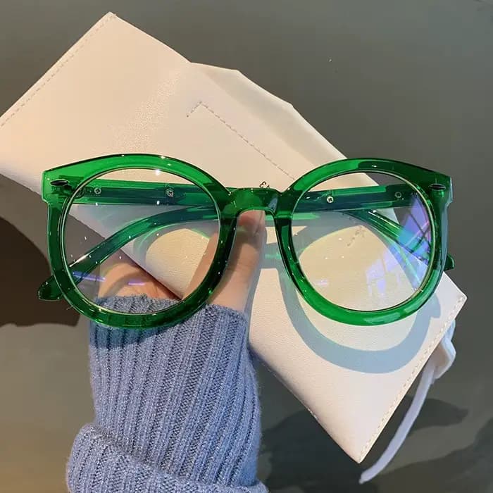 Lunettes de myopie rondes pour femmes, unisexe, surdimensionnées, pour myopie, pour myopie, optique,