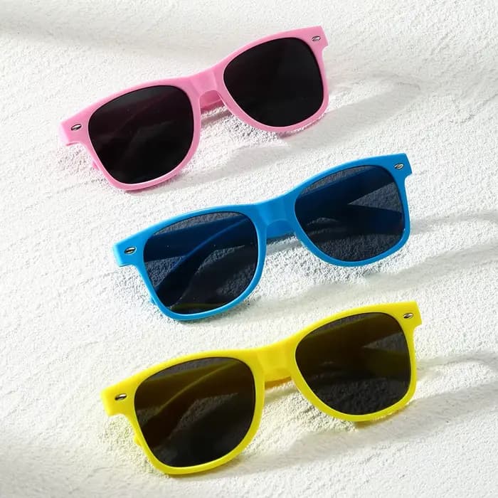 Lunettes de soleil colorées unisexes, 3 pièces, pour vacances quotidiennes, plage, fête et accessoir