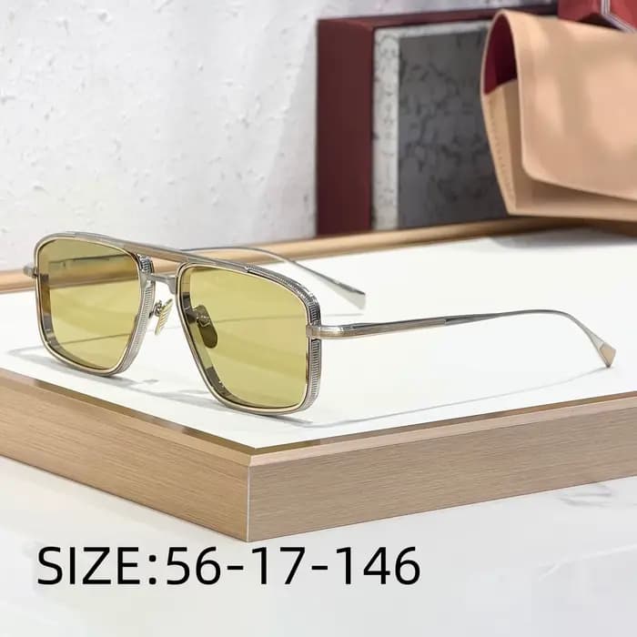 Lunettes de soleil de luxe EARL, grandes et surdimensionnées, monture en alliage artisanale, forme c