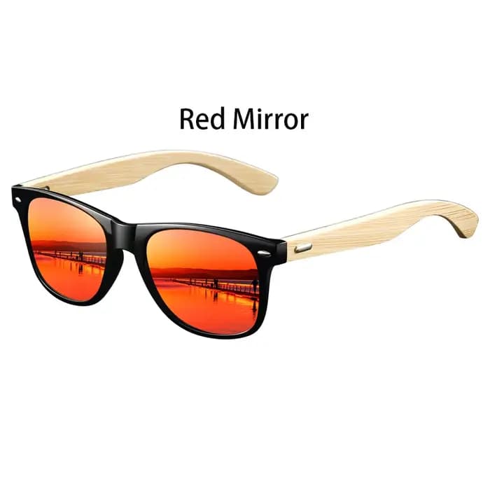 Lunettes de soleil carrées vintage en bois de bambou, de marque de luxe, pour hommes et femmes, idéa