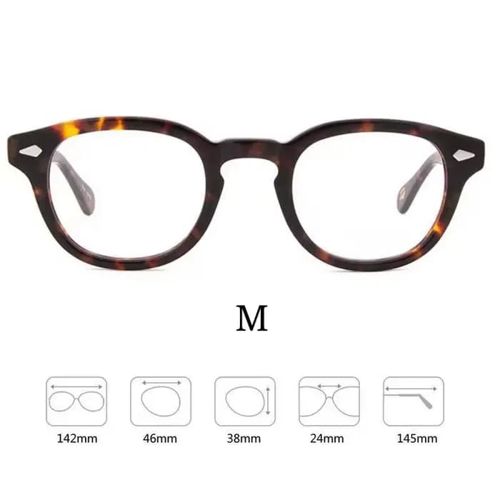 YIMARUILI-Lunettes rondes ultralégères en acétate pour hommes et femmes, lunettes optiques rétro, ma