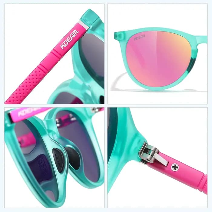 KDEAM rétro ovale lunettes de soleil femmes lunettes polarisées Vinatge taille moyenne doux et antid