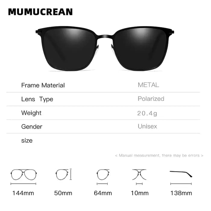 Lunettes de soleil pour hommes nouveauté lunettes de soleil polarisées carrées pilote en métal lunet