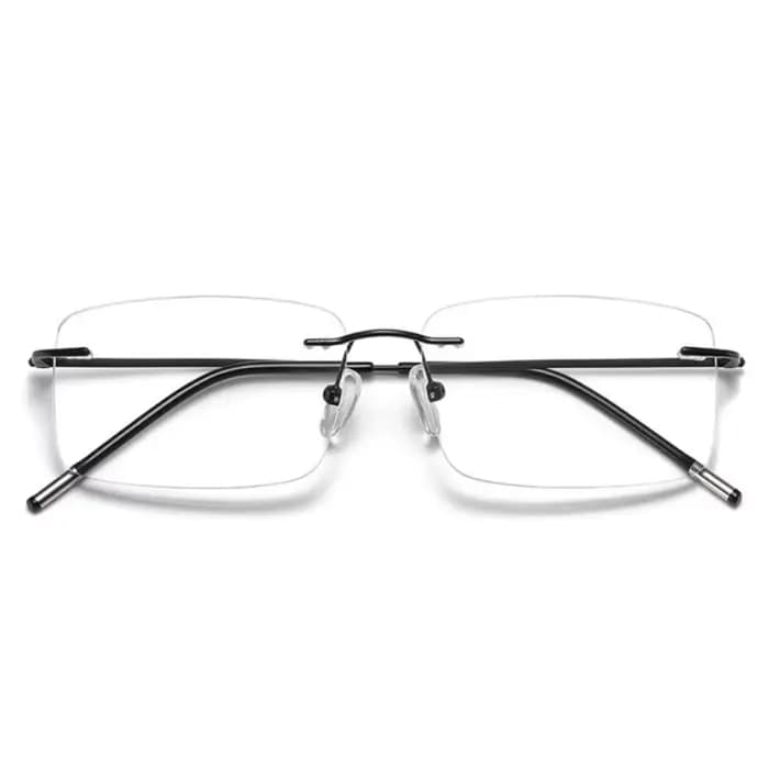 Lunettes de lecture multifocales progressives en titane, sans bords, zoom intelligent pour hommes et