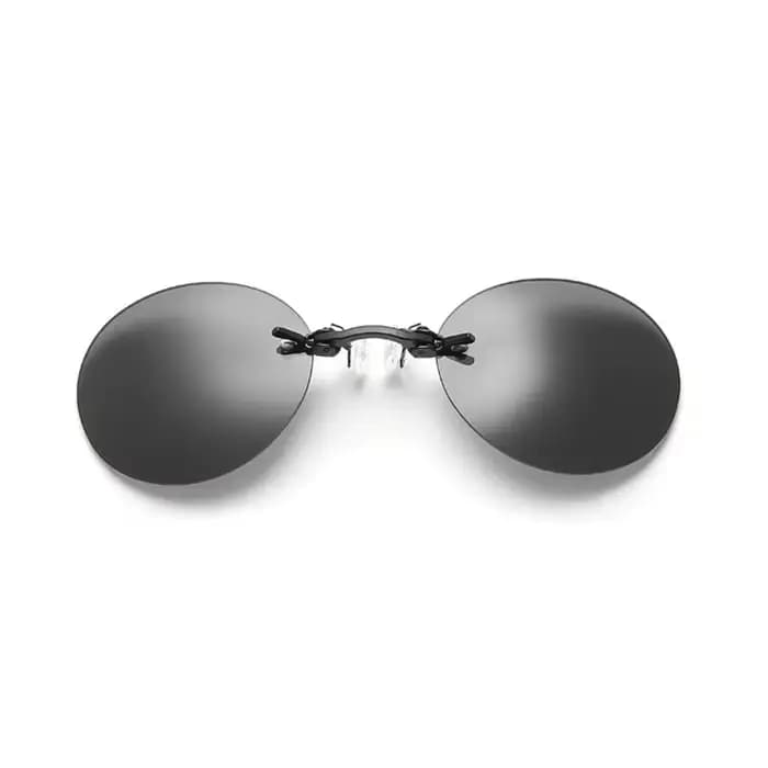 CRIXALIS lunettes de soleil rondes sans monture hommes Matrix Morpheus hommes lunettes de nez à pinc