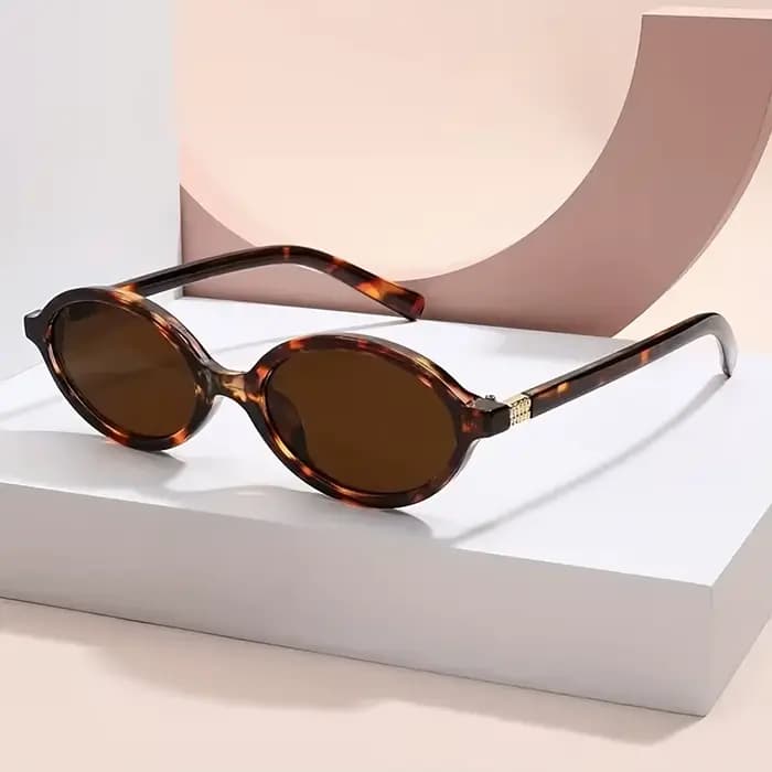 Lunettes ovales de Style Y2K pour femmes et hommes, petite monture, Vintage à la mode avec fonction