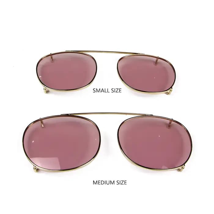 Depp Style rond Clip sur lunettes de soleil lentille bleu rose jaune vert lunettes de soleil polaris