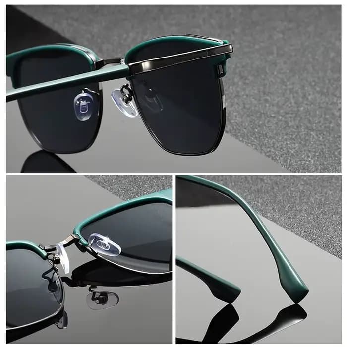 Lunettes de soleil carrées de luxe hommes femmes marque concepteur tendance alliage cadre lunettes d