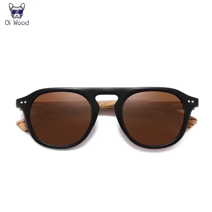 Oi bois marque classique lunettes de soleil pour Mem femmes polarisées UV400 Protection lunettes en