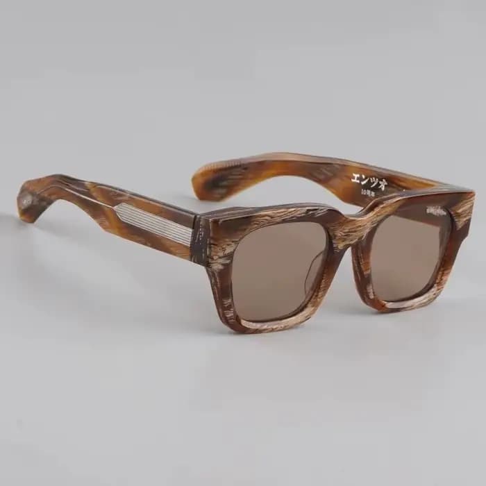 JMM ENZO 10e anniversaire lunettes de soleil carré concepteur fait à la main au japon Uv400 dégradé
