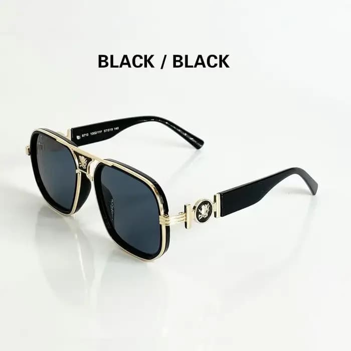 Lunettes de soleil classiques en métal pour hommes et femmes, lunettes de soleil décoratives, tête d