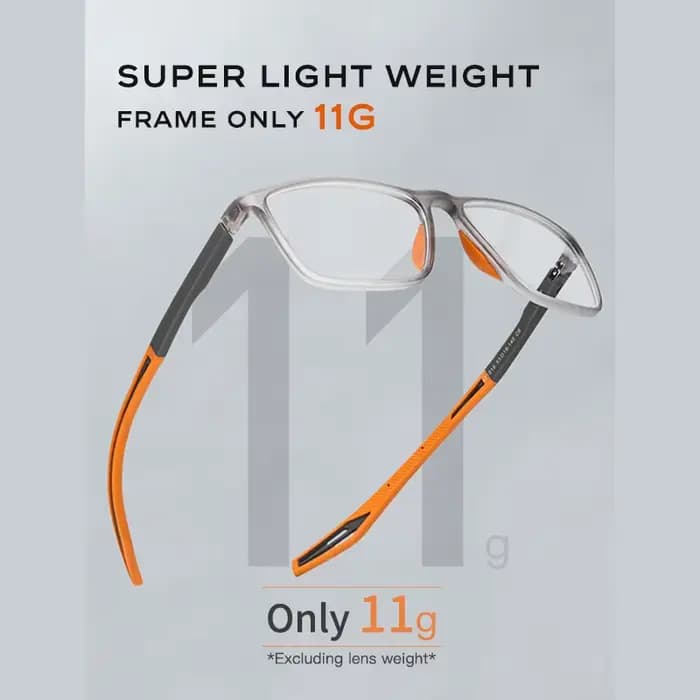 CAPONI sport hommes lunettes TR-90 cadre robuste résistant à l'usure lunettes antidérapantes lumière