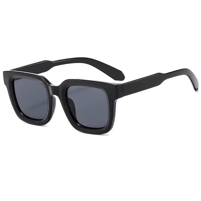 Lunettes de soleil carrées de luxe, design minimaliste, élégantes, unisexes, protection UV400, verre