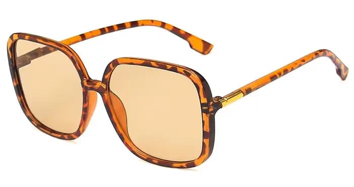 Lunettes de soleil carrées pour femmes, style rétro, verres transparents, mode gothique féminine
