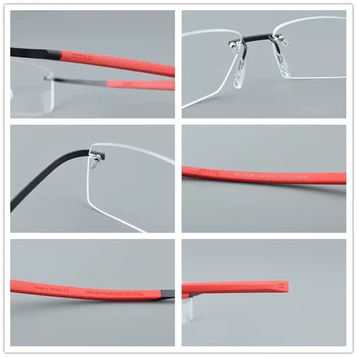 TAG Hezekiah Vintage pur titane lunettes cadre hommes optique myopie Prescription lunettes cadre fem