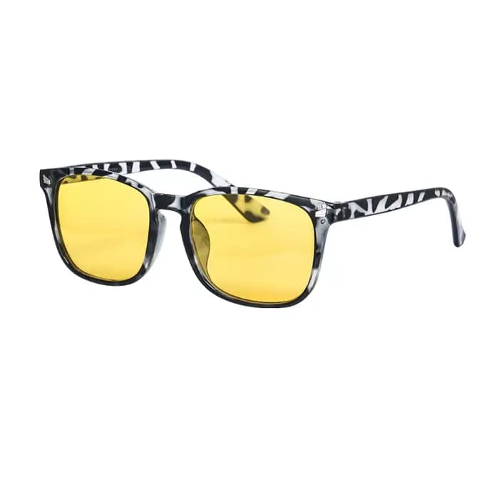 Lunettes pour hommes lunettes d'ordinateur bloquant la lumière bleue Orange jaune verres clairs lune