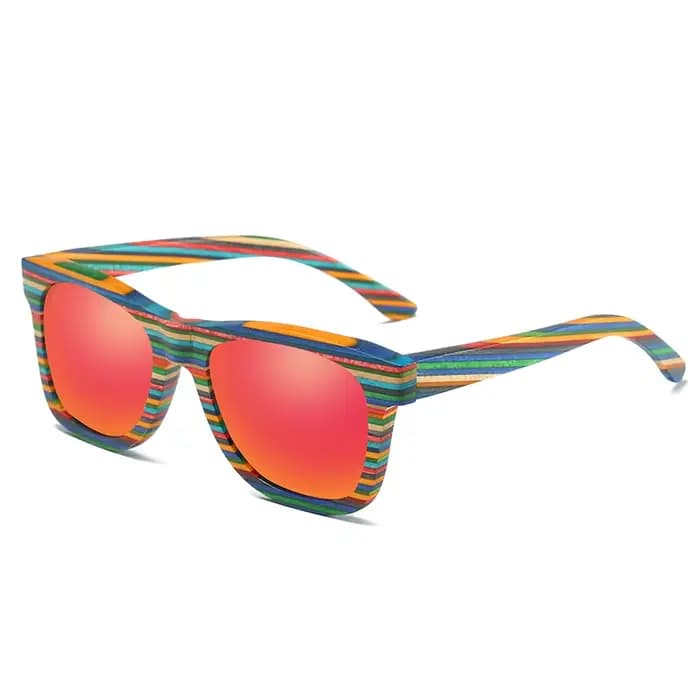GM-Lunettes de soleil en bois polarisées pour hommes et femmes, lunettes de soleil en bambou, marque