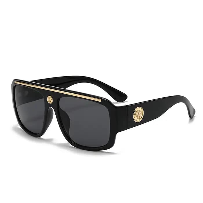 Marque de mode lunettes de soleil de créateur de luxe hommes femmes 2025 surdimensionné Vintage Punk