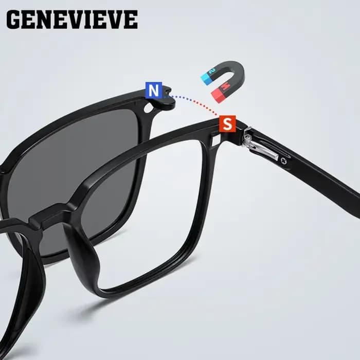 GENEVIEVE nouveau hommes pince magnétique sur lunettes de soleil polarisées sur Prescription hommes