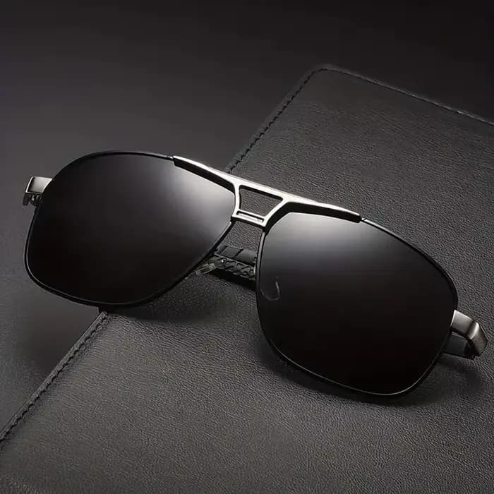 Lunettes de soleil en métal pour hommes et femmes, verres polarisants à couleur changeante, photo dé