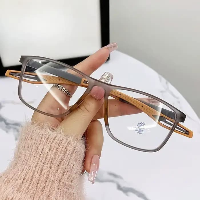 1 paire de lunettes carrées simples pour femmes