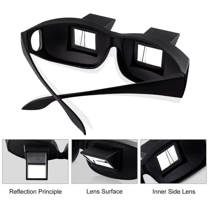 Lunettes periscopes créatives et innovantes pour la lecture horizontale assise et la vision de la té