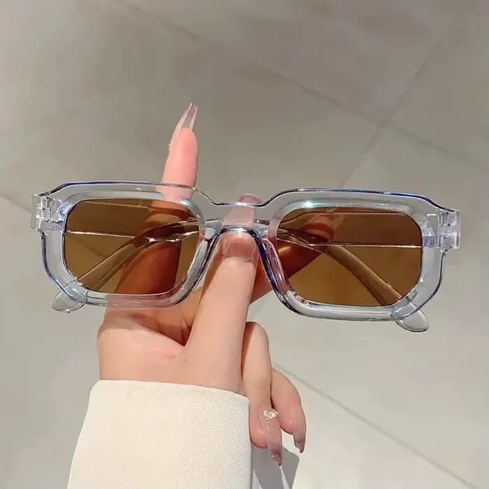 6 pièces/ensemble femmes Vintage Rectangle cadre lunettes de soleil mode rétro lunettes de soleil ma