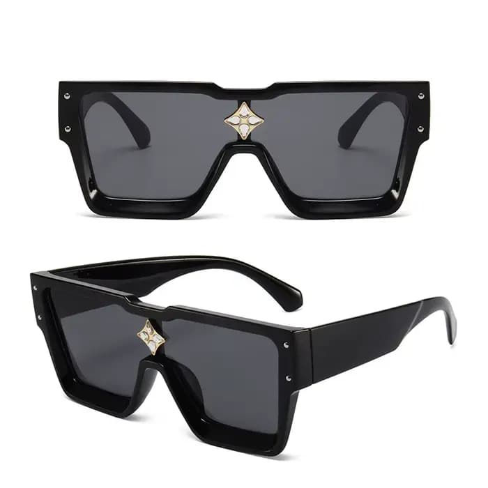 Lunettes de soleil de luxe élégantes Cyclone pour hommes et femmes, de marque, carrées, pour la cond