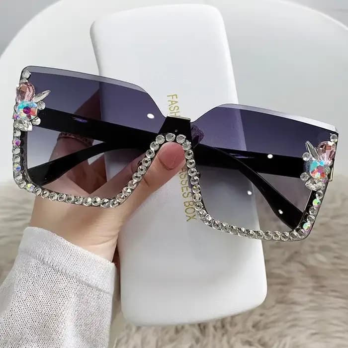 Femmes mode dégradé couleur lunettes de soleil unisexe Vintage carré voyage en plein air UV400 lunet