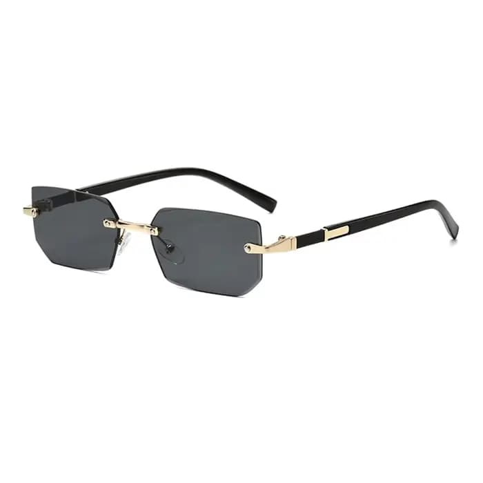 Lunettes de soleil carillon sans monture pour hommes et femmes, lunettes de soleil rectangulaires sa