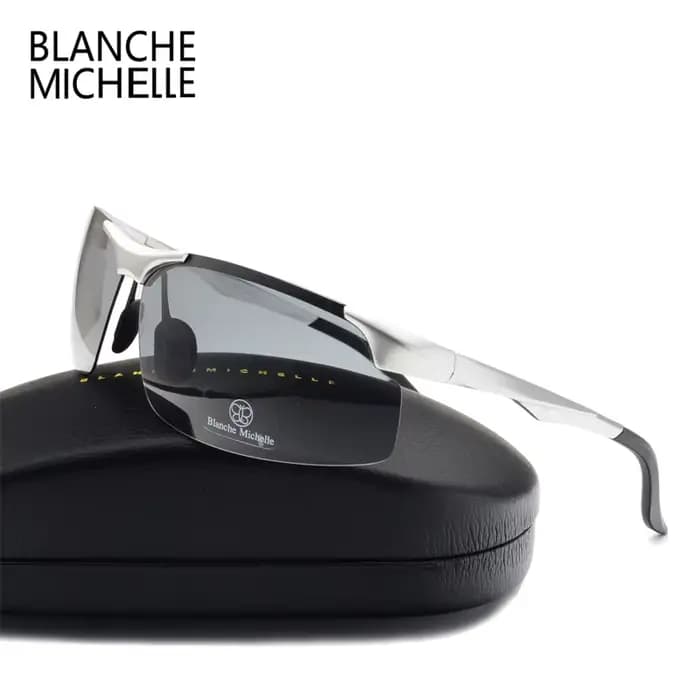 Lunettes de soleil polarisées en aluminium et magnésium pour hommes, pour sport, conduite, Vision no