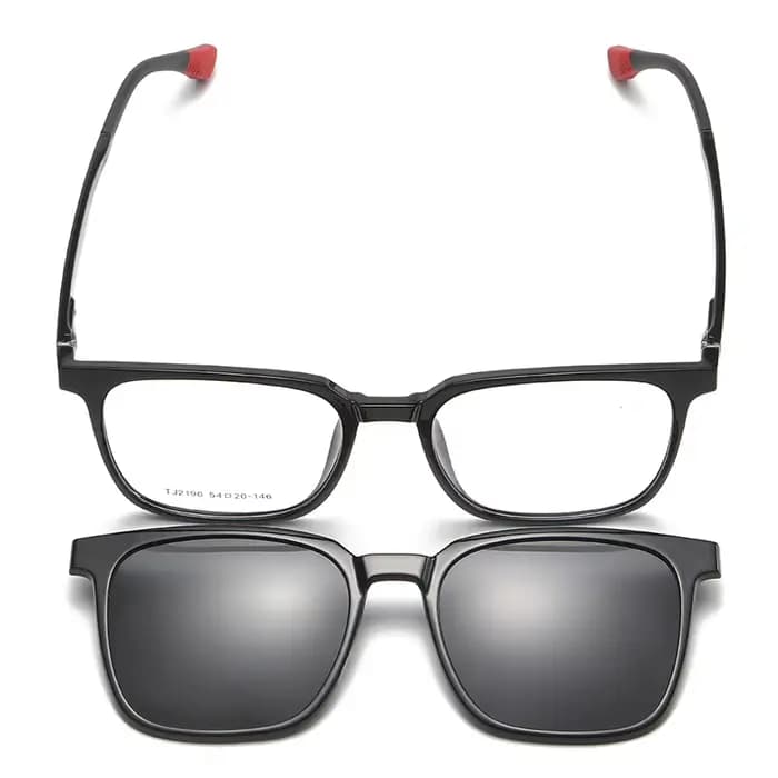 Lunettes de Prescription magnétiques rabattables pour hommes et femmes, TR90, polarisées, pour myopi