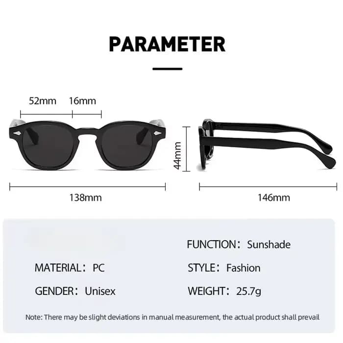 JNPCXI Vintage lunettes de soleil rondes femmes hommes rétro Rivet bleu dégradé femme lunettes de so