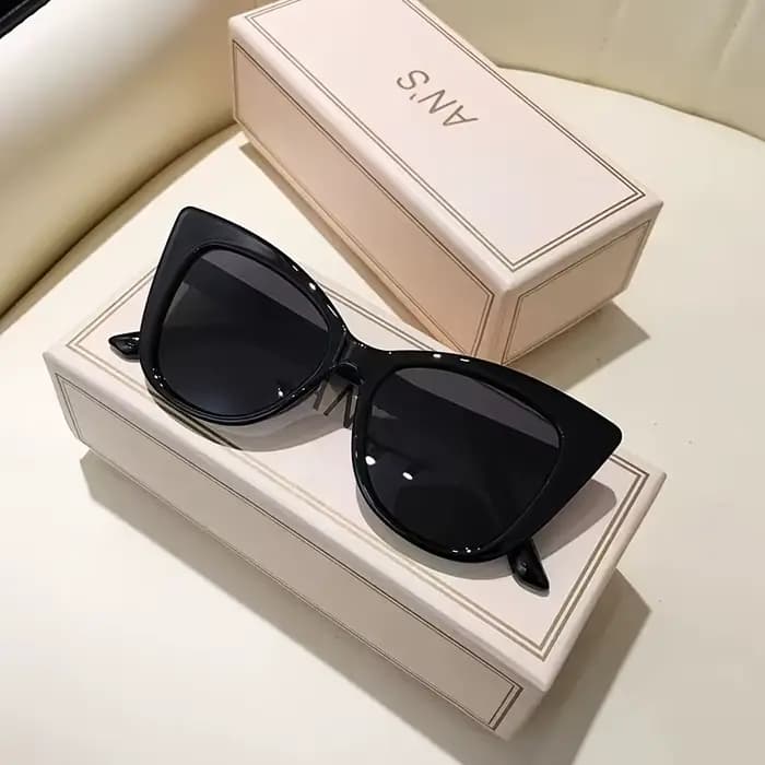 Lunettes de soleil œil de chat pour femmes, nouveau style, boîte simple dégradé de couleur assortie,