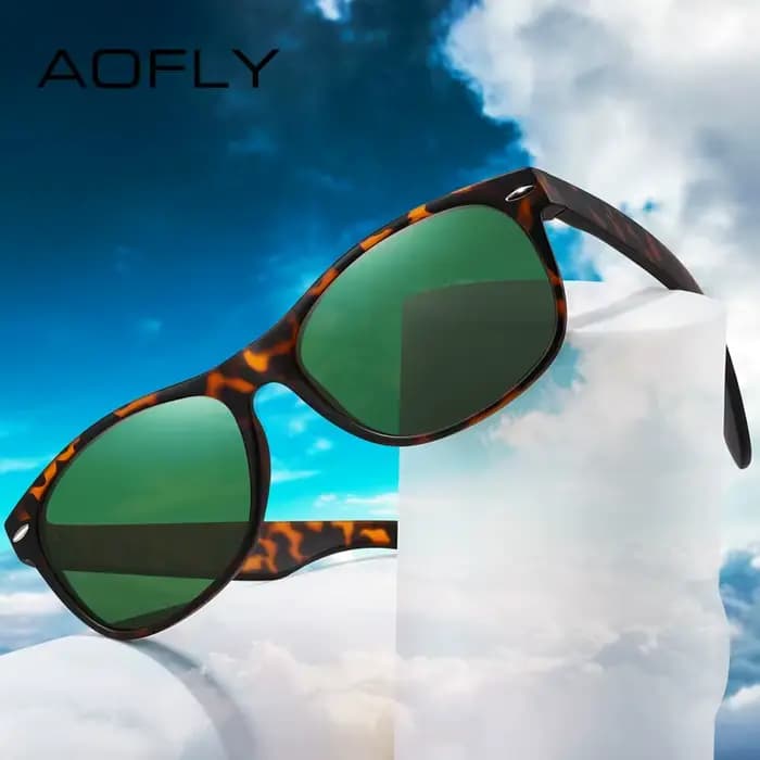 AOFLY-Lunettes de soleil polarisées classiques pour hommes et femmes, TR90, monture légère et flexib