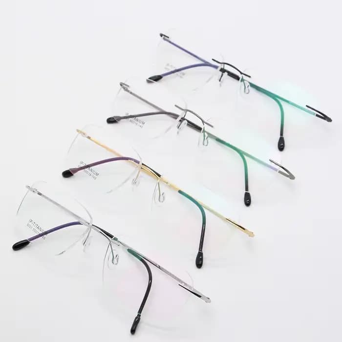 BCLEAR – lunettes de haute qualité en titane pur Ultra léger unisexe, monture optique sans monture,