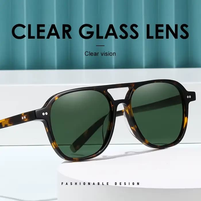 ROGBAE Vintage acétate lunettes de soleil hommes BJORN rétro concepteur UV400 mode lunettes de solei