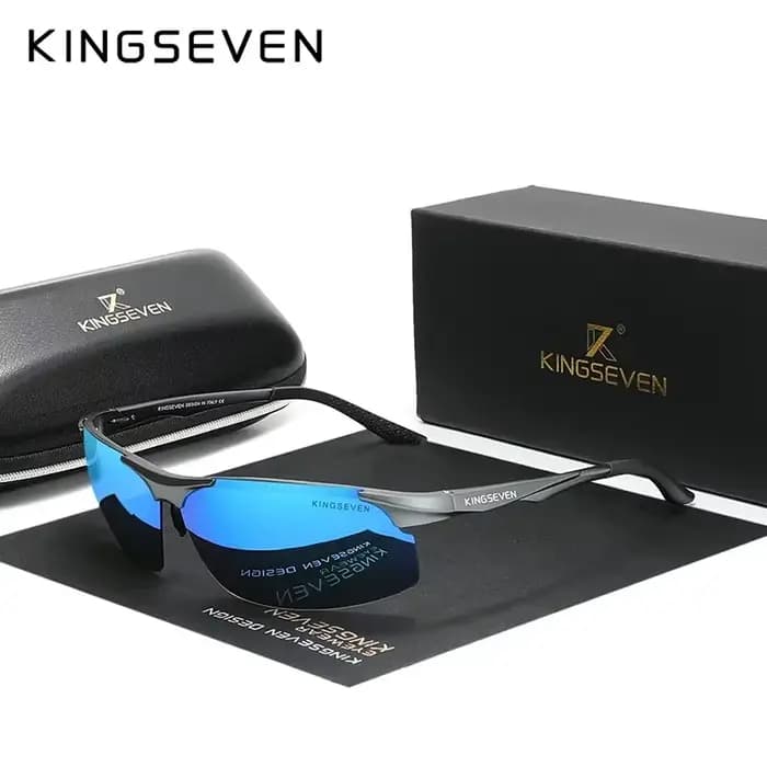KINGSEVEN UV400 lunettes de soleil polarisées pour hommes cyclisme conduite miroir lentille mâle lun