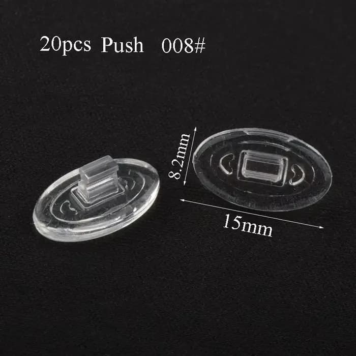 20 pièces/100 pièces Silicone Lunettes Antarcpromp ket Anti-ald Doux Confortable Ovale AntarcPads Ve