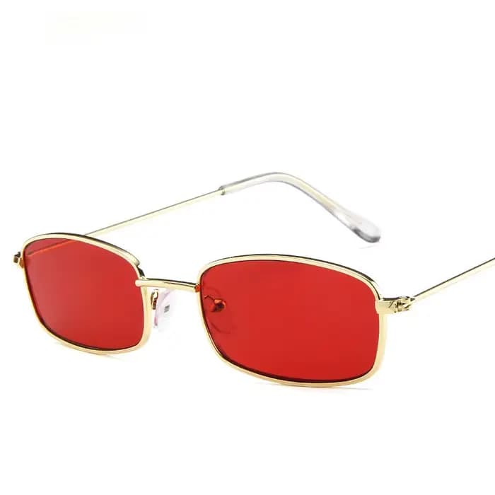 ZXWLYXG 2025 nouvelles petites lunettes de soleil rectangulaires femmes rétro marque concepteur roug