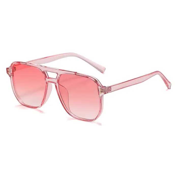 Randonnée classique surdimensionné pilote Anti lumière lunettes femmes Vintage Double pont grand ova